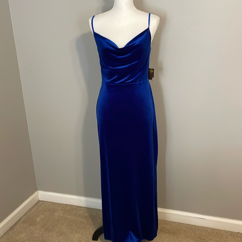 Blue Velvet Gown